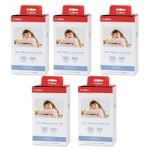 Canon KP-108IN Color Ink and Paper Set 108 Sheets 4x6 Paper Set, 5 Pack